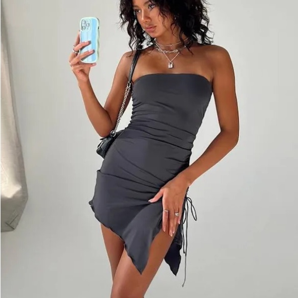 Princess Polly Black Strapless Dress